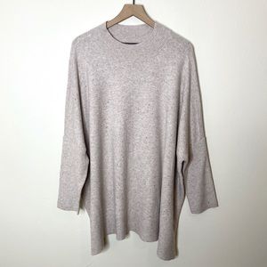 LOFT Poncho Style Speckled Sweater